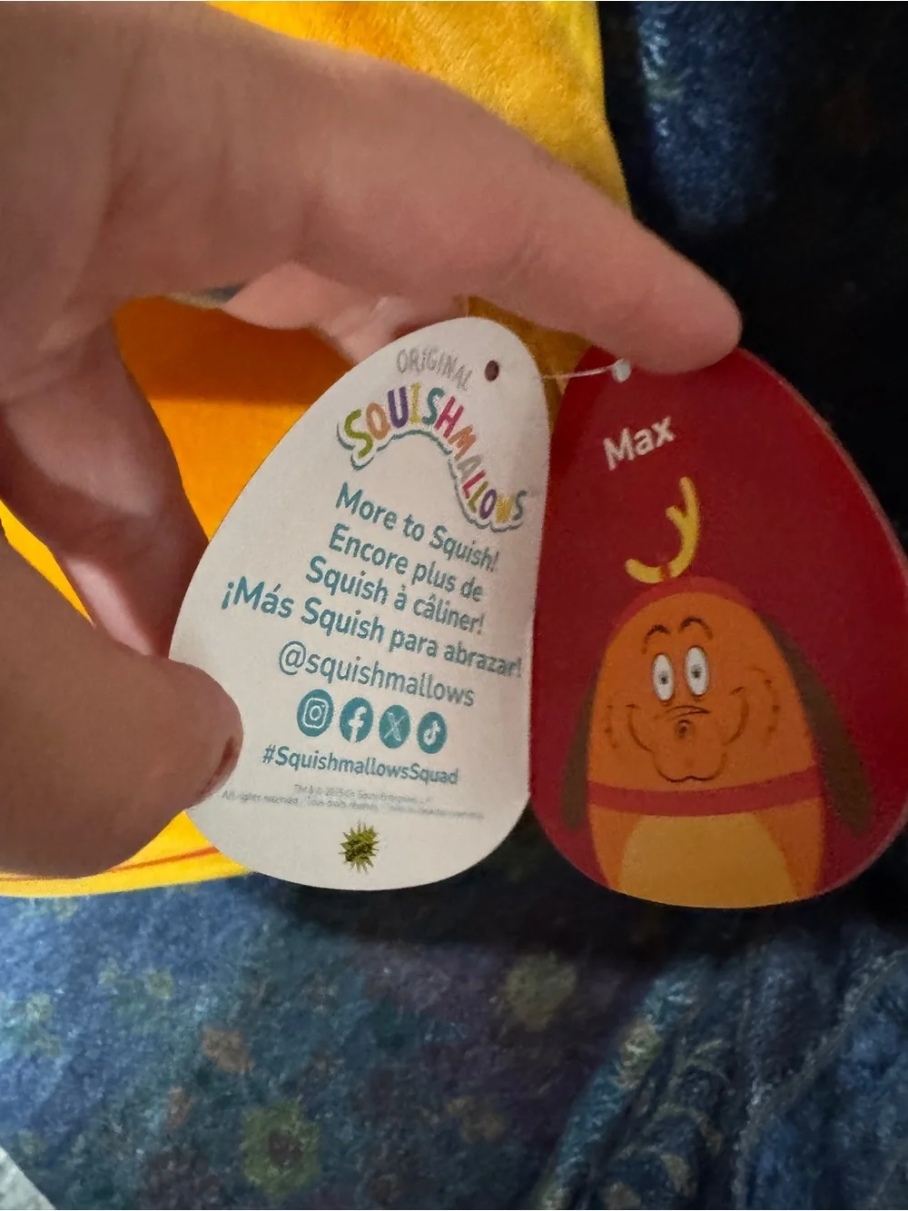 Squishmallows max the dog Plush Character from the grinch